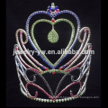 2015 usine vente chaude fille coeur rhinestone tiara couronne